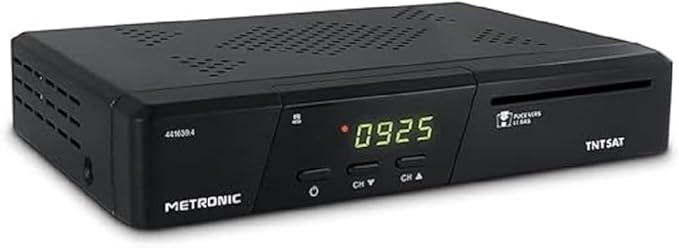 Metronic 441639 TNT SAT HD Terminal Schwarz mit USB, Time Shift & 4-Jahres-Karte