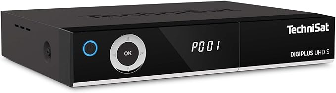 TechniSat DIGIPLUS UHD S 4K Sat Receiver mit Twin Tuner, DVB-S/S2, PVR, WLAN, LAN, CI-Plus, USB – 0000