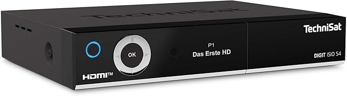 TechniSat DIGIT ISIO S4 Twin Sat-Receiver HD mit Triple Tuner, PVR Aufnahmefunktion, HbbTV & CI+ – 0000
