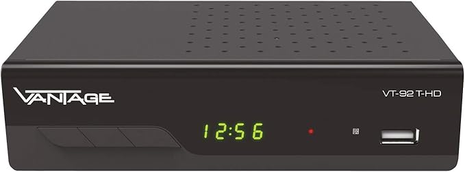 Nein Auslaufartikel (Produktion durch Vantage VT-92 T-HD Triple Tuner DVB-T2 HEVC Receiver mit HDMI, SCART, USB Mediaplayer – VT92