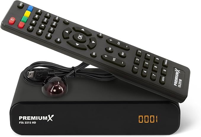 Premium X 221S HD Satelliten-Receiver DVB-S2 Triple Tuner Full HD HDMI USB Multimedia-Player Unicable