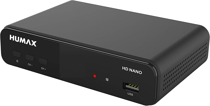 Humax-Digital R8705 HD Nano Satellitenreceiver 1080p mit 12V Netzteil, Triple Tuner DVB-S/S2, Astra vorinstalliert