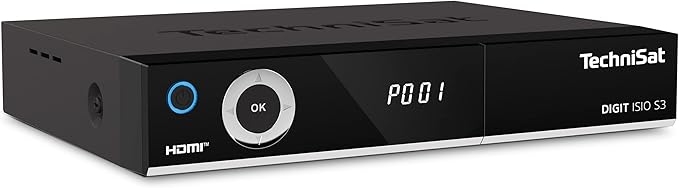 TechniSat DIGIT ISIO S3 HD Sat-Receiver mit Twin-Tuner, Triple Tuner, PVR Aufnahme via USB/NAS, CI+, HbbTV – 0000