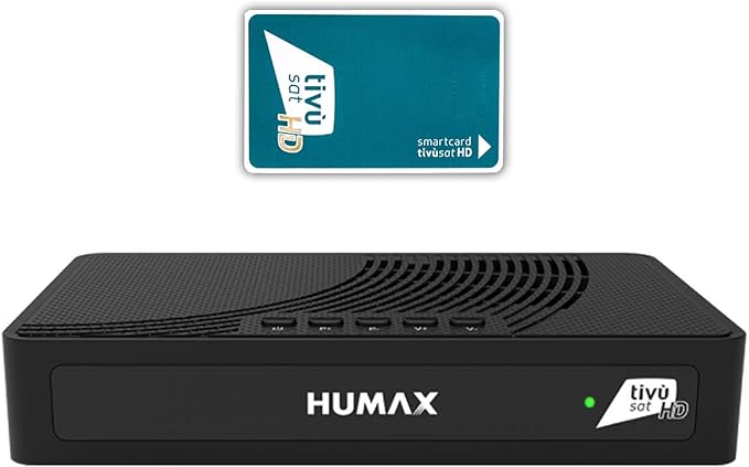 Tivumax 3800S2 Full HD DVB-S2 Satellitenreceiver mit aktiver Tivusat HD Karte & Triple Tuner