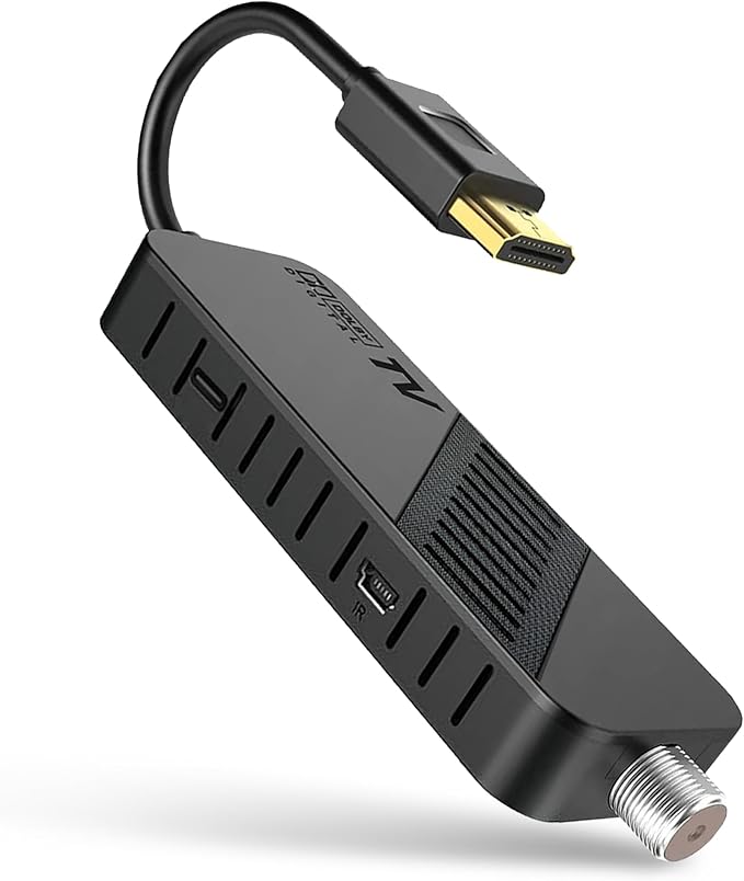 Hd-line DVB-S2 Sat Receiver Full HD 1080P mit Bluetooth-Fernbedienung, Triple Tuner, HDMI TV Stick