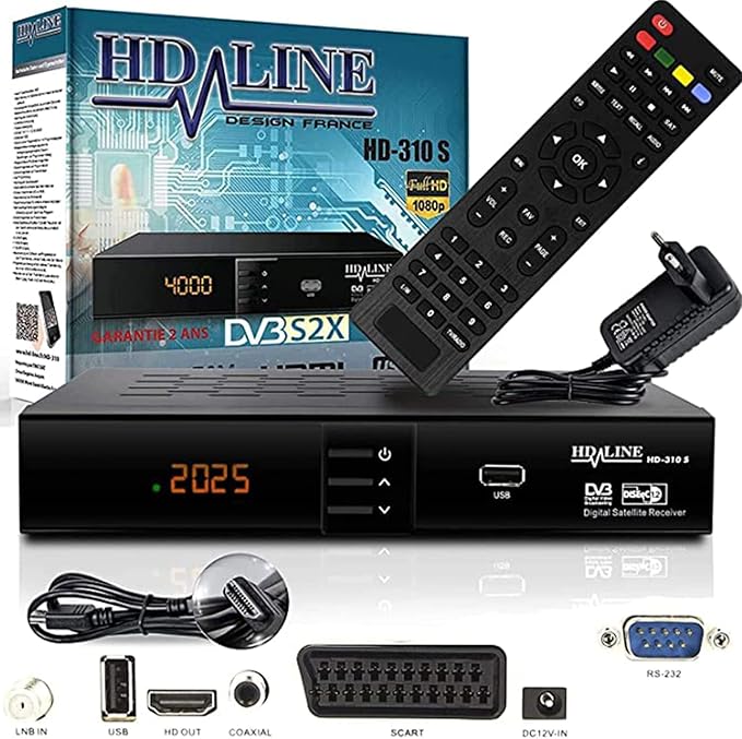 HD-line 310 Satelliten Receiver Full HD Triple Tuner DVB-S/S2 HDMI USB HDTV – DVBS-S2