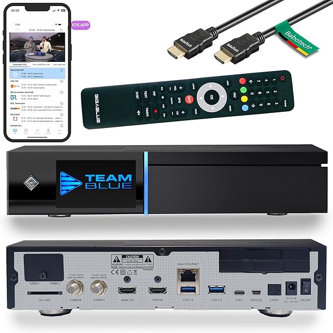 Nein Auslaufartikel (Produktion durch Gigablue UHD Quad Pro 4K Receiver mit 2x DVB-S2 FBC Tuner, Triple Tuner, 4K UHD – QUAD-4K-0